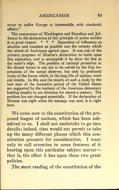 AMERICAN PROBLEMS by WILLIAM E.BORAH 1924