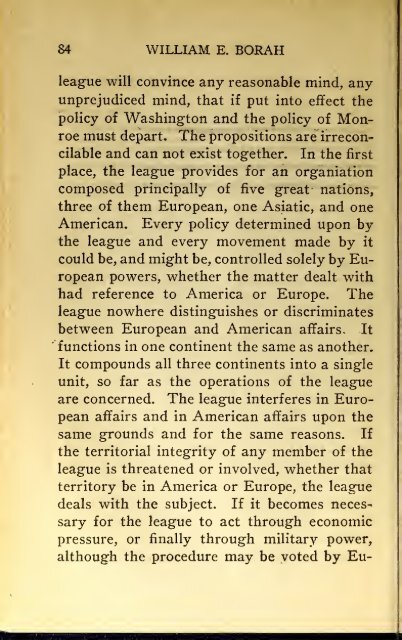 AMERICAN PROBLEMS by WILLIAM E.BORAH 1924