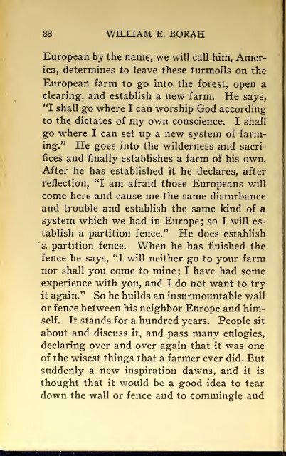 AMERICAN PROBLEMS by WILLIAM E.BORAH 1924