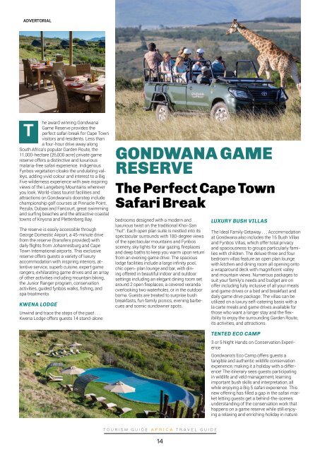 Tourism Guide Africa Travel Guide Oct - Dec 2018 Edition 