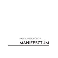 Palasovszky Ödön - Manifesztum