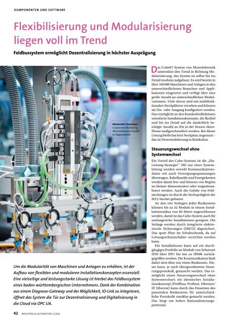 Industrielle Automation 5/2018