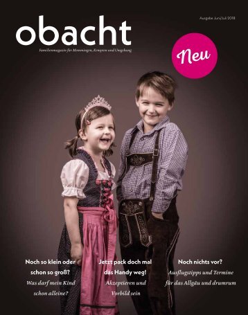 obacht Familienmagazin Juni/Juli 2019