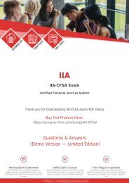 IIA-CFSA Dumps - Learn Through Valid IIA-CFSA Dumps With Real IIA-CFSA Questions
