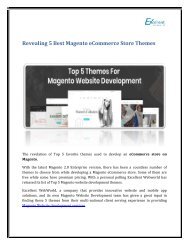 Top 5 Themes For Magento Website Development