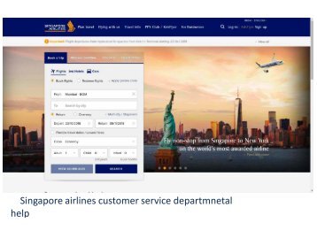 Singapore airlines manage booking in 5 minute at contact number 
