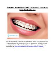 Achieve a Healthy Smile with Orthodontic Treatment from The Dental Spa