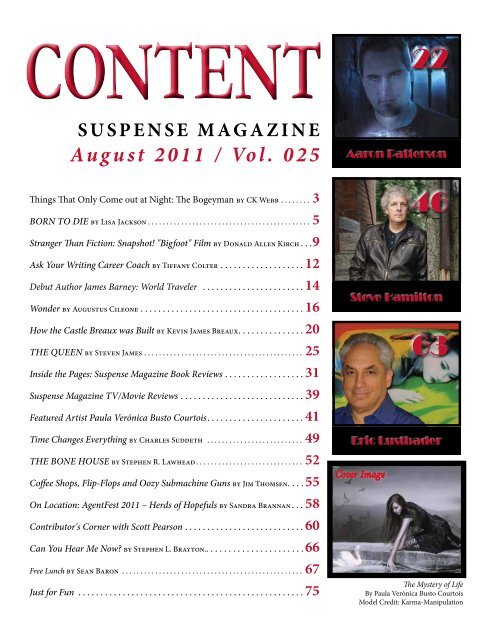 Suspense, Mystery, Horror and Thriller Fiction - Suspense Magazine