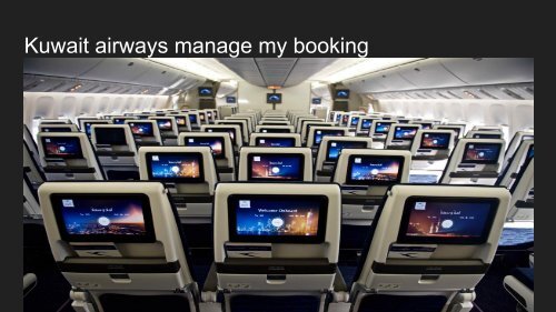 Kuwait Airlines Manage Booking