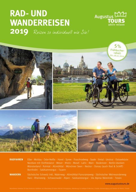 AugustusTours Katalog Rad- und Wanderreisen 2019