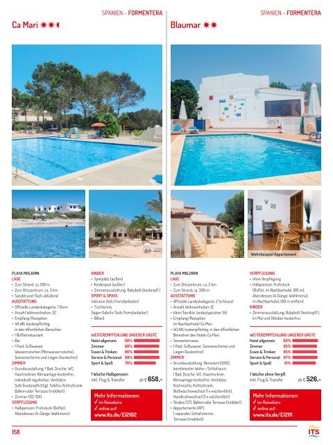 Balearen, Spanisches Festland, Algarve Sommer 2019 ITS
