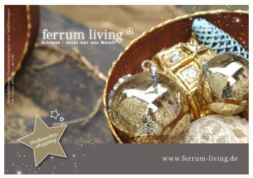 Ferrum Living Weihnachtsshopping 2018