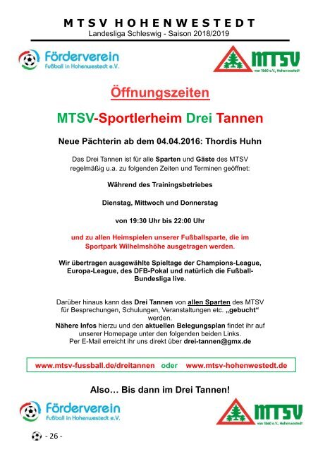 Ausgabe 219 - MTSV I - TSV Rantrum I - 20.10.2018 - Virtuelle Zeitung