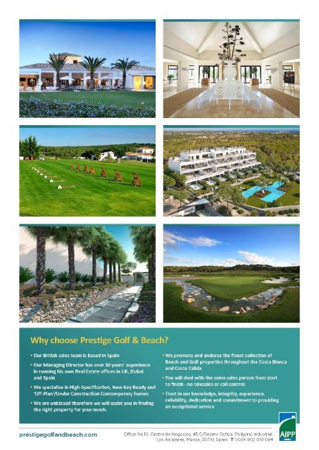 Prestige Golf &amp; Beach - Brochure