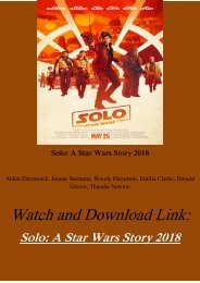 Movie Online Solo A Star Wars Story 2018 Full Download hd-bluray