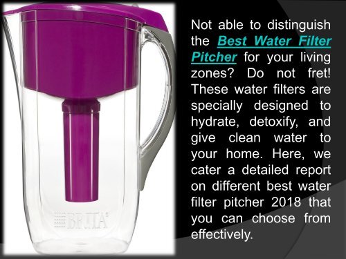 Find out the finest water filter brand for your home