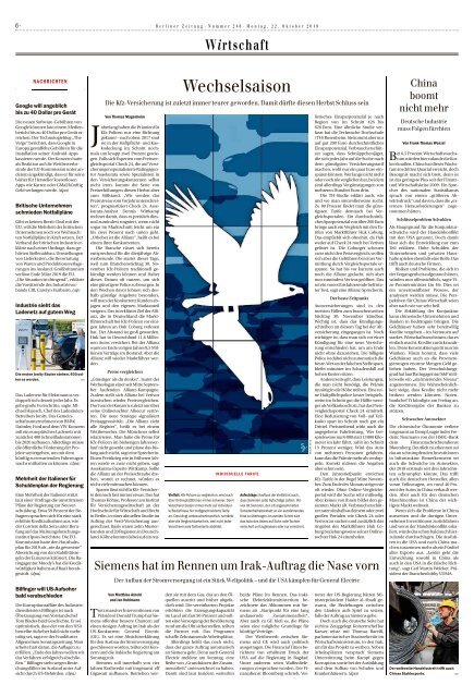 Berliner Zeitung 22.10.2018