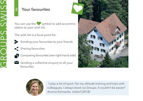 User instructions - How to find your Group Accommodation for Leisure or Business in Switzerland and Europe