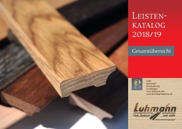 LUHMANN Leistenkatalog Gesamtübersicht