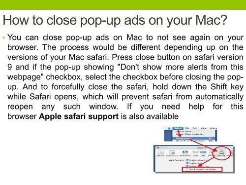 How to Stop Pop Up Ads in Safari Browser on Mac