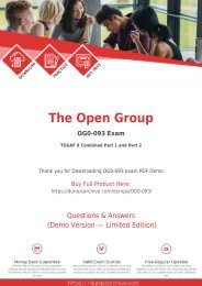 The Open Group OG0-093 Dumps - Actual OG0-093 Questions PDF [Updated]