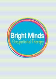 Occupational Therapy For Children - Bright Minds Occupational Therapy