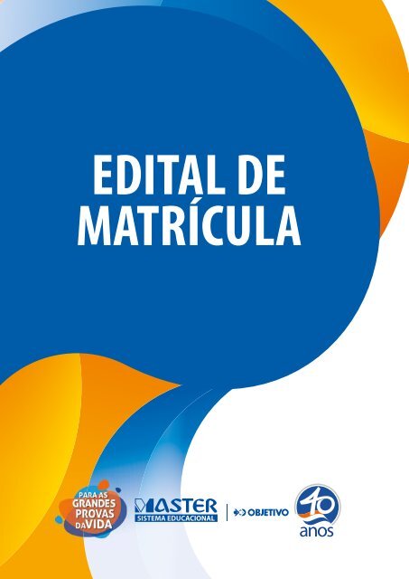 EDITAL DE MATRÍCULA 2019 site