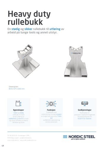 Heavy duty rullebukk