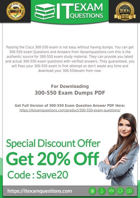 [2018] 300-550 Exam Dumps - Prepare 300-550 Dumps PDF