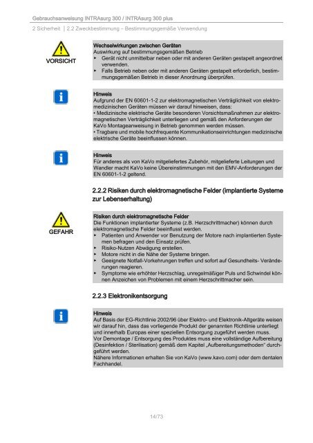 Gebrauchsanweisung INTRAsurg 300 / INTRAsurg 300 plus