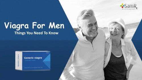 Viagra For Men- Things You Need To Know