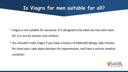 Viagra For Men- Things You Need To Know