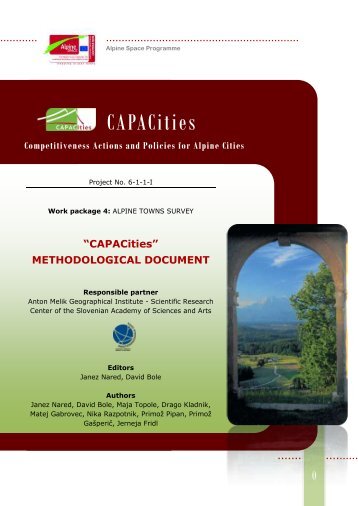 CAPACities - Alpine Space Programme