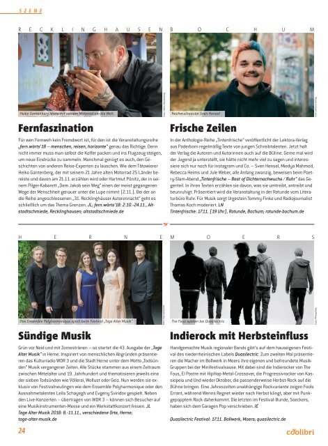 November 2018 - coolibri Recklinghausen, Gelsenkirchen, Herne