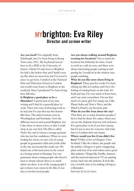 Viva Brighton Issue #69 November 2018