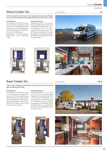 Camper 2019/20 - Schweizer Preise