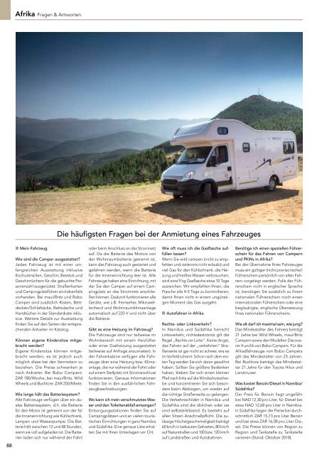 Camper 2019/20 - Schweizer Preise