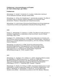 1 Publikationen, Lehrveranstaltungen und Projekte (Dr. Katrin ...