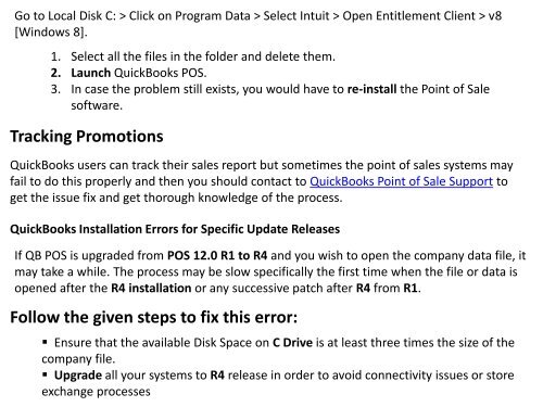 QuickBooks Point of Sale Errors and Troubleshooting [Quick Steps]
