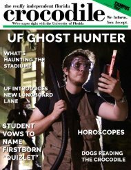 The Crocodile - October 2016 - UF Ghost Hunter