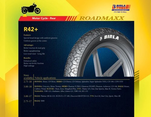 Birla Tyres Motorcycle Catalogue