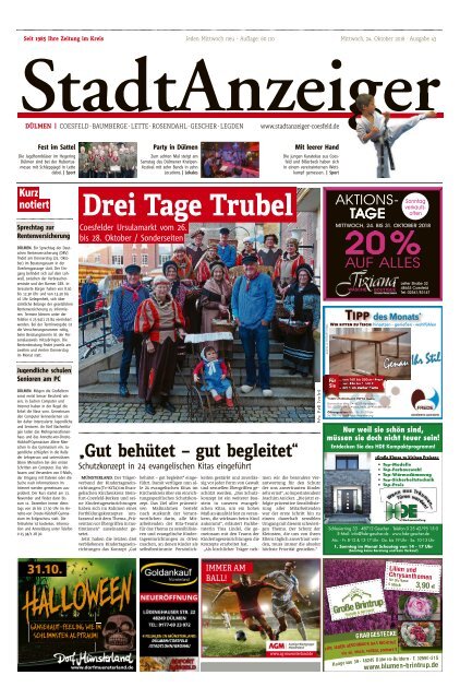 Stadtanzeiger Duelmen kw 43