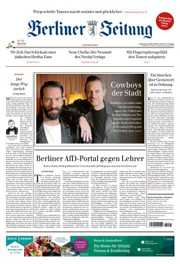 Berliner Zeitung 23.10.2018