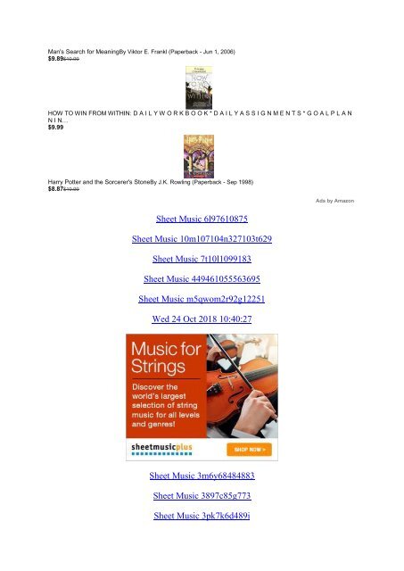 Sheet Music 22ju9846698102