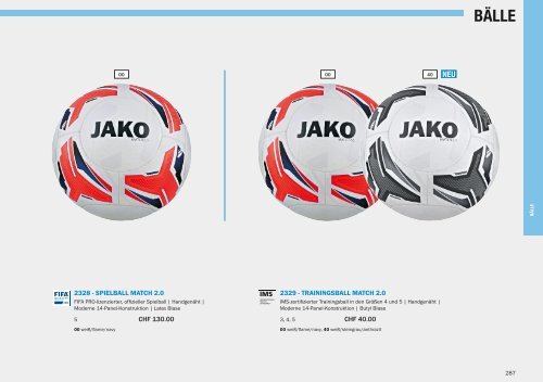 Jako - werk5 Teamsportkatalog 2020