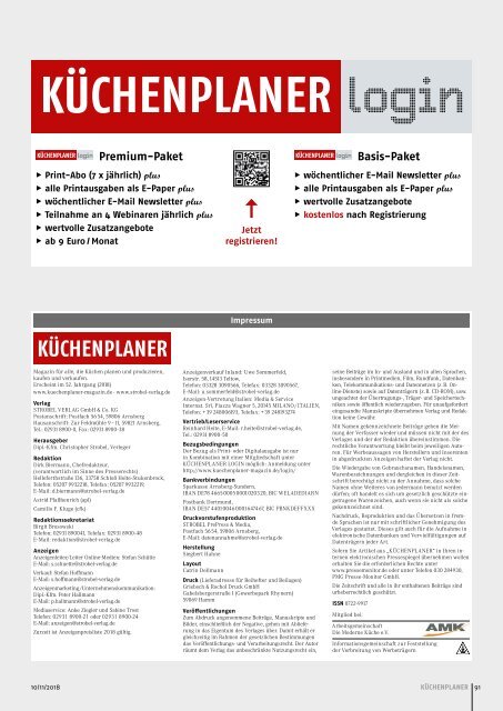 KÜCHENPLANER Ausgabe 10/11 2018