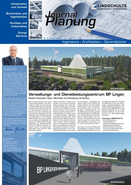 LINDSCHULTE-Kundenzeitung „Journal Planung“ 16/2018