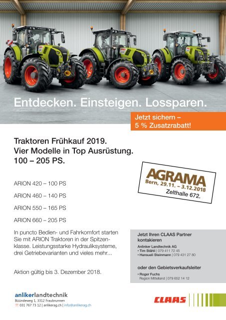 2018 CLAAS ARION_Frühkauf_Entdecken_Einsteigen_Lossparen