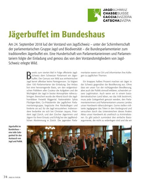 Jagd & Natur Ausgabe November 2018 | Vorschau