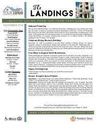 Branded Management Company  2-Page Newsletter
